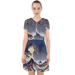 The Great Wave Off Kanagawa Japanese Waves Adorable In Chiffon Dress by Vaneshop