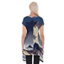 The Great Wave Off Kanagawa Japanese Waves Short Sleeve Side Drop Tunic View2