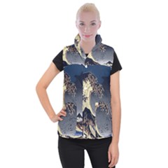 The Great Wave Off Kanagawa Japanese Waves Women s Button Up Vest by Vaneshop