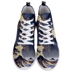 The Great Wave Off Kanagawa Japanese Waves Men s Lightweight High Top Sneakers by Vaneshop