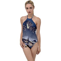 The Great Wave Off Kanagawa Japanese Waves Go With The Flow One Piece Swimsuit by Vaneshop