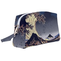 The Great Wave Off Kanagawa Japanese Waves Wristlet Pouch Bag (large) by Vaneshop