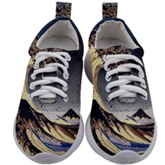 The Great Wave Off Kanagawa Japanese Waves Kids Athletic Shoes by Vaneshop