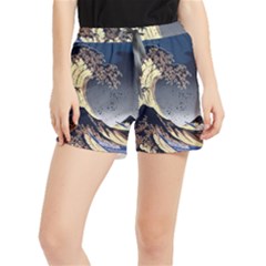 The Great Wave Off Kanagawa Japanese Waves Women s Runner Shorts by Vaneshop