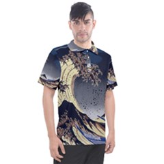 The Great Wave Off Kanagawa Japanese Waves Men s Polo Tee by Vaneshop