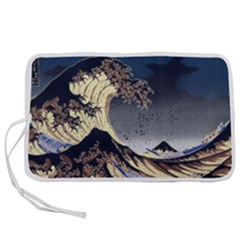 The Great Wave Off Kanagawa Japanese Waves Pen Storage Case (l) by Vaneshop