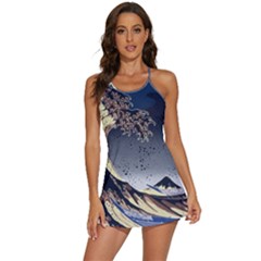 The Great Wave Off Kanagawa Japanese Waves 2-in-1 Flare Activity Dress