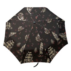 Vintage Tattoos Nautical Folding Umbrellas by Vaneshop