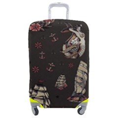 Vintage Tattoos Nautical Luggage Cover (medium) by Vaneshop