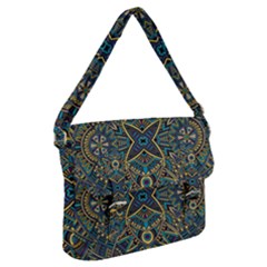 Seamless Floral Pattern Buckle Messenger Bag by zhou