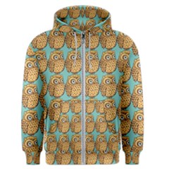 Owl Bird Pattern Men s Zipper Hoodie by Vaneshop