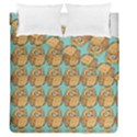 Owl Bird Pattern Duvet Cover Double Side (Queen Size) View1