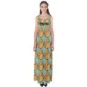 Owl Bird Pattern Empire Waist Maxi Dress View1