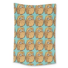 Owl Bird Pattern Large Tapestry