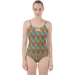 Owl Bird Pattern Cut Out Top Tankini Set by Vaneshop