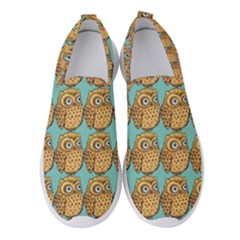 Owl Bird Pattern Women s Slip On Sneakers by Vaneshop