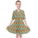 Owl Bird Pattern Kids  All Frills Chiffon Dress View1