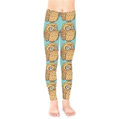 Owl Bird Pattern Kids  Classic Winter Leggings by Vaneshop