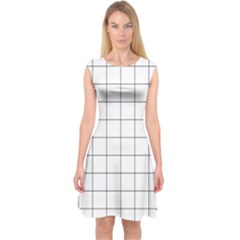 Mesh Capsleeve Midi Dress by zhou