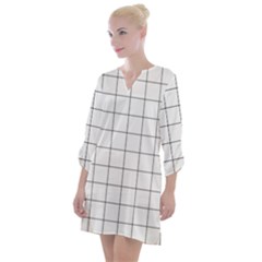 Mesh Open Neck Shift Dress by zhou