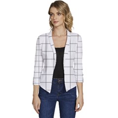 Mesh Women s Casual 3/4 Sleeve Spring Jacket by zhou