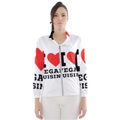 I Love Vegan Cuisine Women s Windbreaker by ilovewhateva