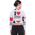 I love vegan cuisine Long Sleeve Zip Up Bomber Jacket View2