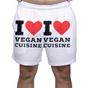 I love vegan cuisine Men s Shorts View1