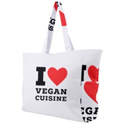 I Love Vegan Cuisine Simple Shoulder Bag by ilovewhateva