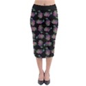 Midnight Noir Garden Chic Pattern Midi Pencil Skirt View1