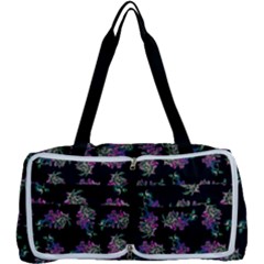 Midnight Noir Garden Chic Pattern Multi Function Bag by dflcprintsclothing