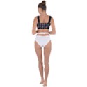 Midnight Noir Garden Chic Pattern Bandaged Up Bikini Top View2