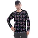 Midnight Noir Garden Chic Pattern Men s Pique Long Sleeve Tee View1