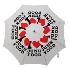 I Love Junk Food Hook Handle Umbrellas (small) by ilovewhateva