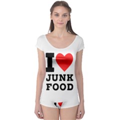 I Love Junk Food Boyleg Leotard  by ilovewhateva