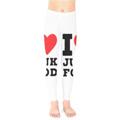 I Love Junk Food Kids  Leggings by ilovewhateva