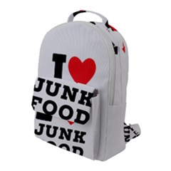 I Love Junk Food Flap Pocket Backpack (large) by ilovewhateva