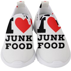 I Love Junk Food Kids  Slip On Sneakers by ilovewhateva