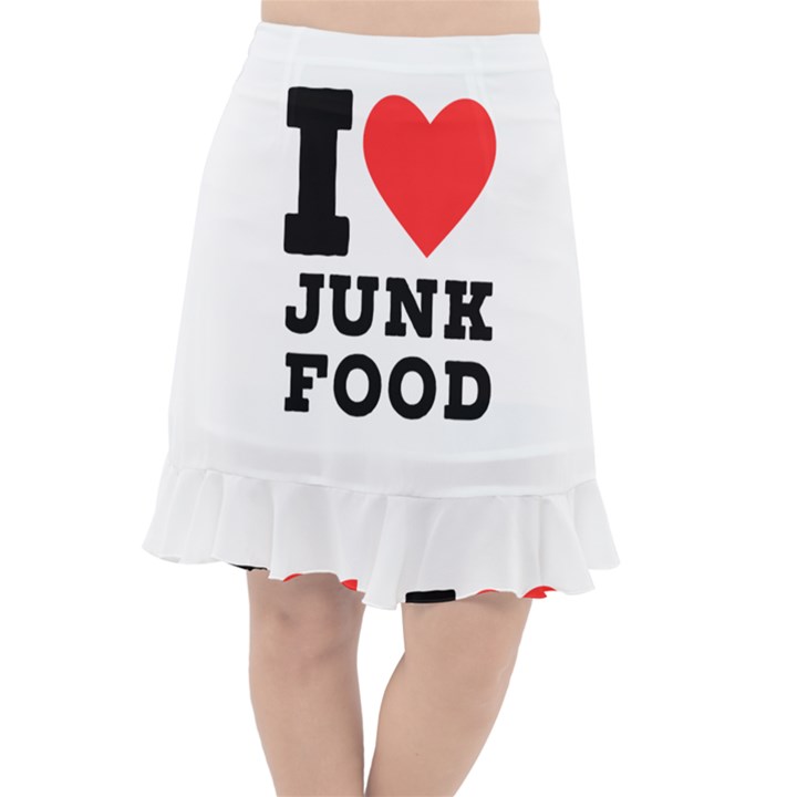 I love junk food Fishtail Chiffon Skirt