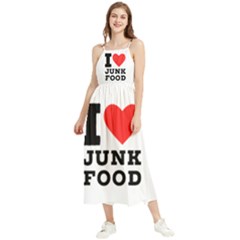 I Love Junk Food Boho Sleeveless Summer Dress by ilovewhateva