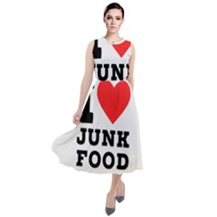 I Love Junk Food Round Neck Boho Dress by ilovewhateva