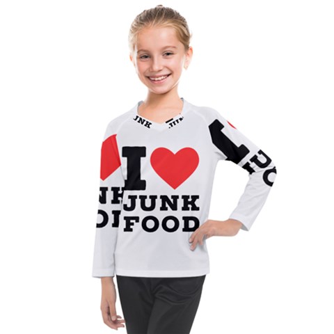 I Love Junk Food Kids  Long Mesh Tee by ilovewhateva