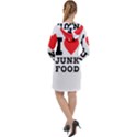 I love junk food Long Sleeve Hoodie Dress View2