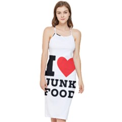 I Love Junk Food Bodycon Cross Back Summer Dress by ilovewhateva