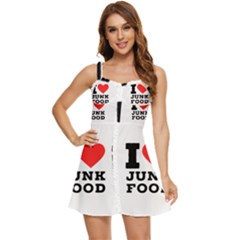 I Love Junk Food Ruffle Edge Bra Cup Chiffon Mini Dress