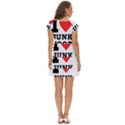 I love junk food Short Sleeve Tiered Mini Dress View4