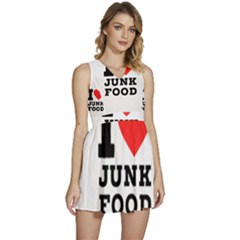 I Love Junk Food Sleeveless High Waist Mini Dress by ilovewhateva