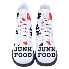 I Love Junk Food Men s High-top Canvas Sneakers by ilovewhateva