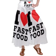 I Love Fast Food Women s Satin Palazzo Pants by ilovewhateva