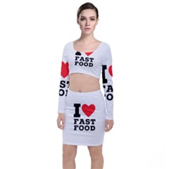 I Love Fast Food Top And Skirt Sets by ilovewhateva